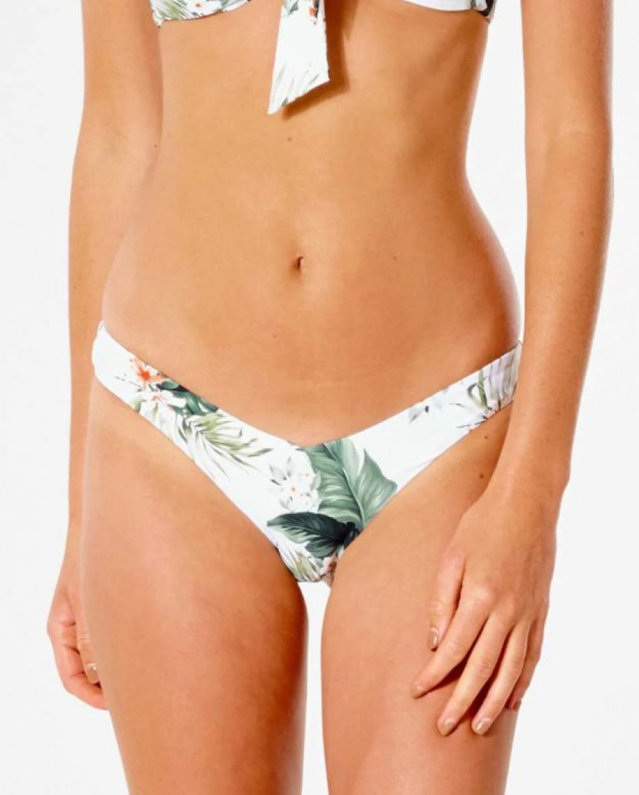 Clearance * Rip Curl Unique On The Coast Skimpy Bikini Bottom- Bone