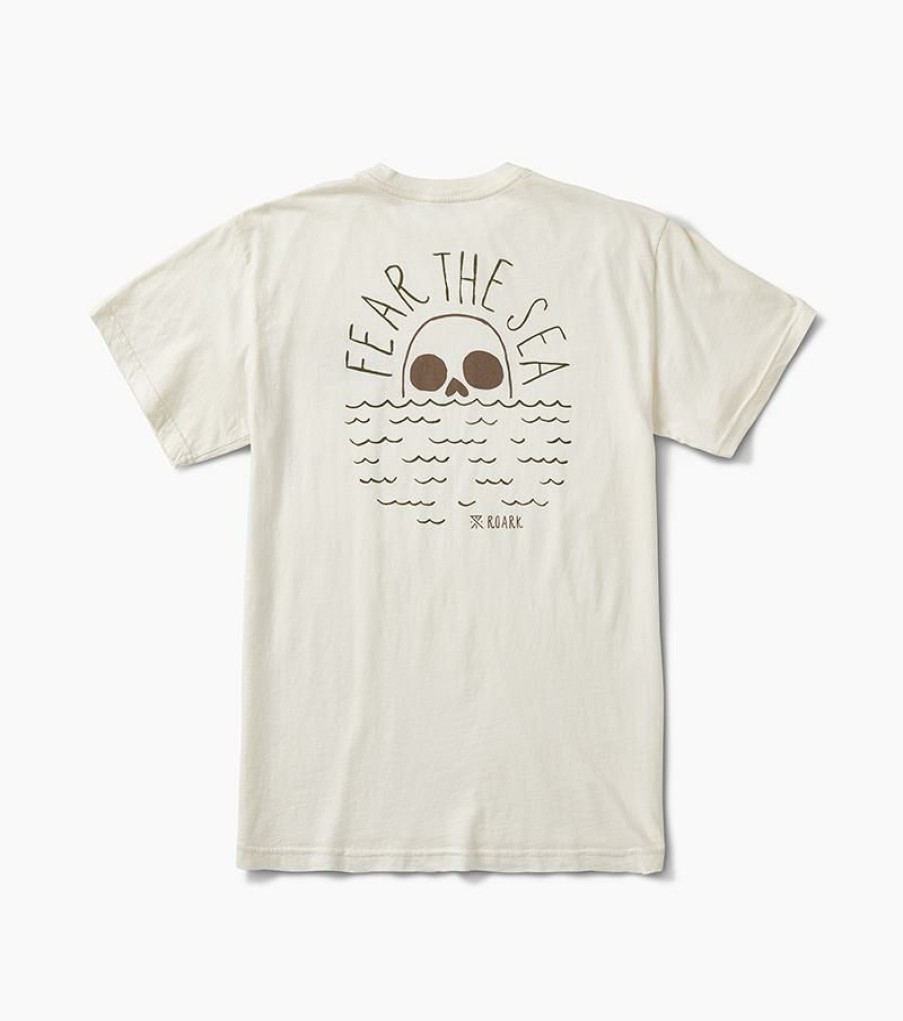 New * Roark Best Quality Fear The Sea Tee White