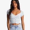 Hot * Billabong Large Choice Pretty Sweet Crop Top Salt Crystal