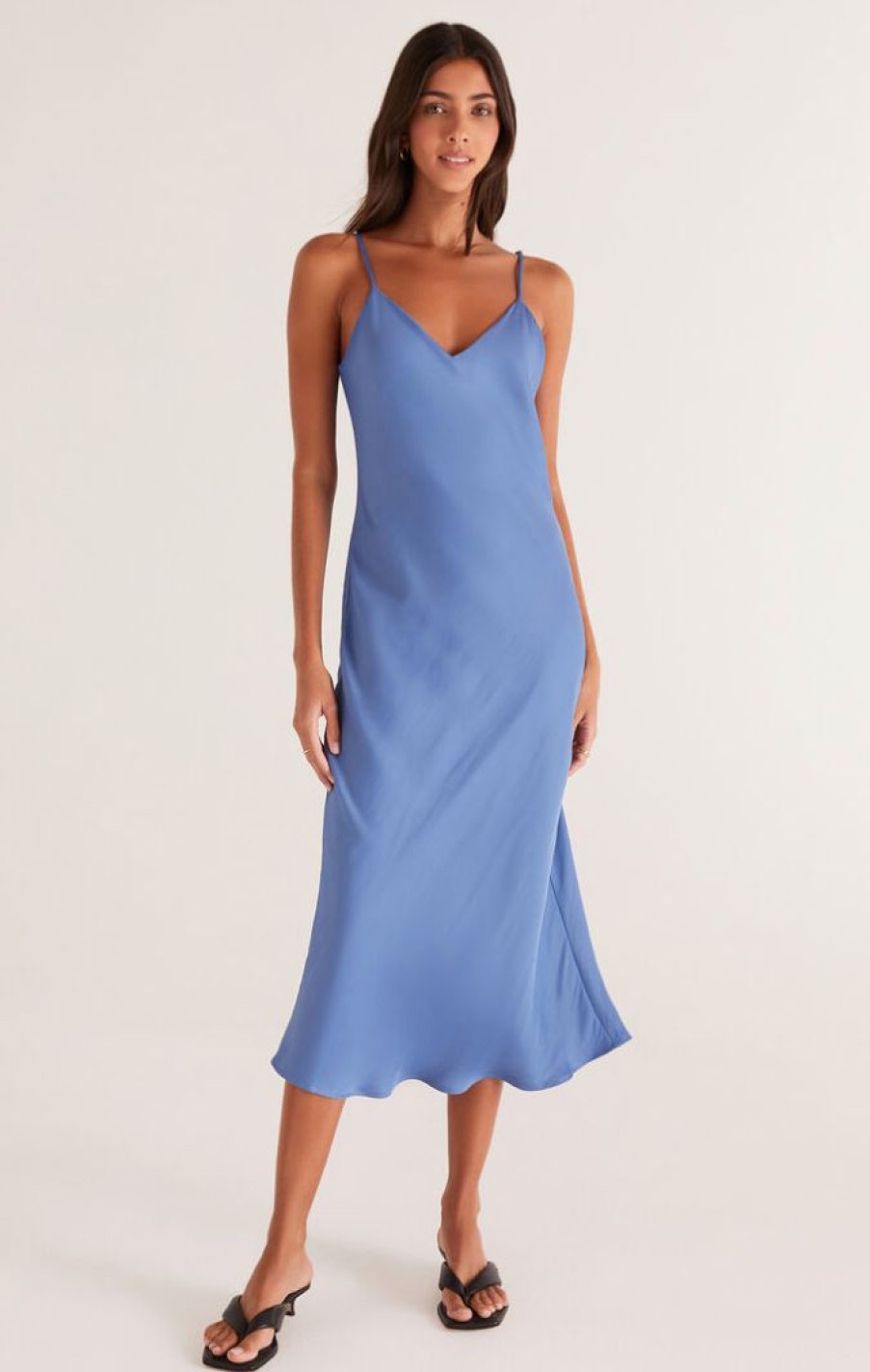 Best * Z Supply 100% Guarantee Selina Slip Dress Byzantine Blue