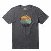 Hot * Vissla Hot Sell Corduroy Horizons Heather Tee Black Heather