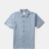 Hot * Rhythm. Best Quality Textured Linen Ss Shirt Slate