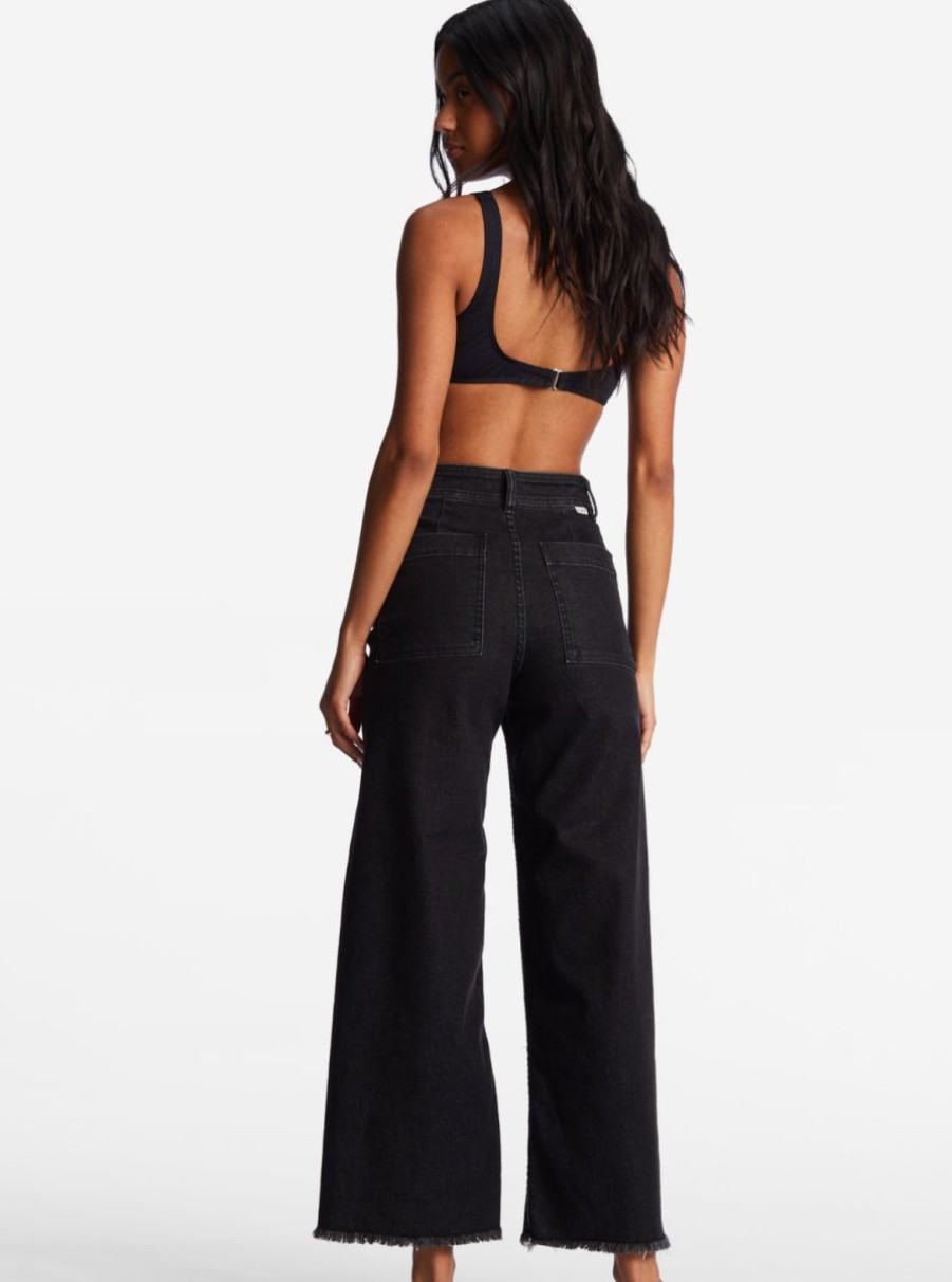 Best * Billabong Hot Sell Free Fall Wide-Leg Pants Black