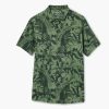 New * Roark Discounts Bless Up Breathable Stretch Shirt Jungle Green Print