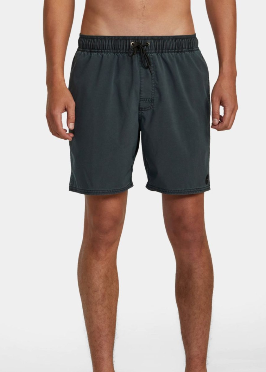 Best * Online Discount Va Pigment Elastic Boardshort 17 Rvca Black