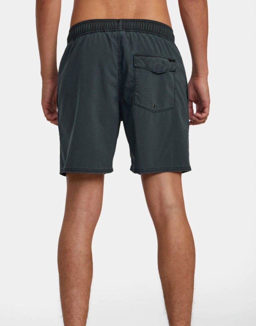 Best * Online Discount Va Pigment Elastic Boardshort 17 Rvca Black