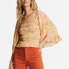 Wholesale * Billabong Large Choice Be My Babe Bell Sleeve Top Golden Peach