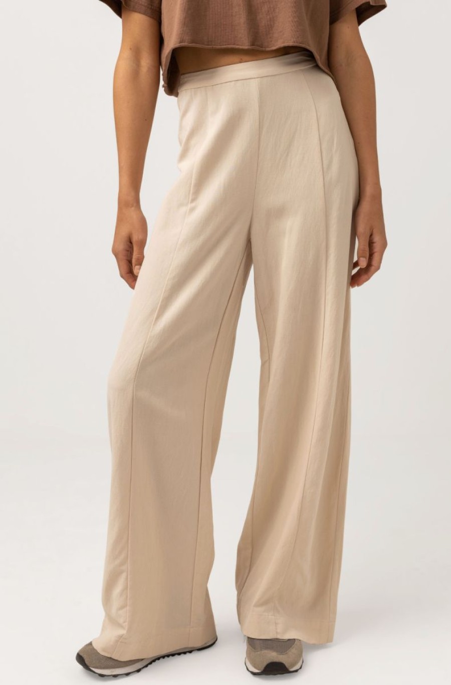 Best * Rhythm. Sale Online Whitehaven Wide Leg Pant Ecru