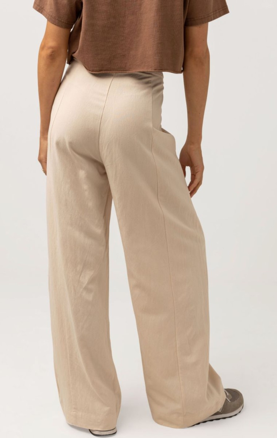 Best * Rhythm. Sale Online Whitehaven Wide Leg Pant Ecru