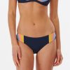 Clearance * Rip Curl Discounts Melting Waves Cheeky Coverage Hipster Bikini Bottom Cream