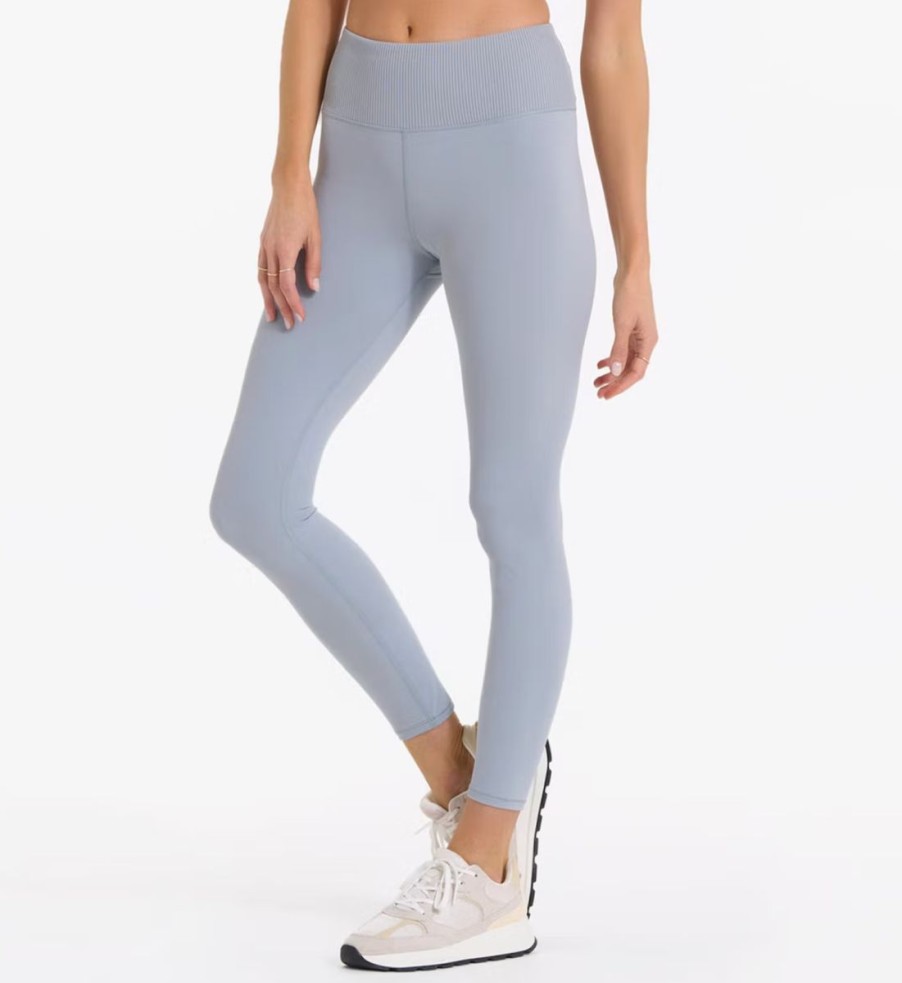 Online * Vuori Online Discount Rib Studio Legging Light Cloud