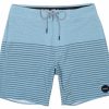 New * Rvca Large Choice Curren Trunk Boardshort Bermuda Blue Heather