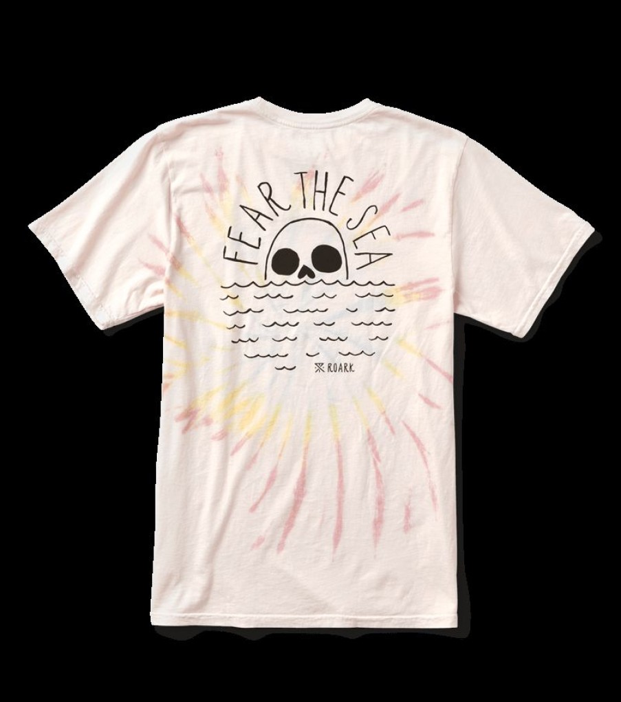 New * Roark Best-Selling Fear The Sea Wash Premium Tee Off White