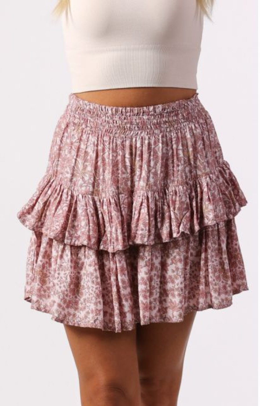 New * Sea Lustre Best Quality Muse Mini Skirt Rose Water