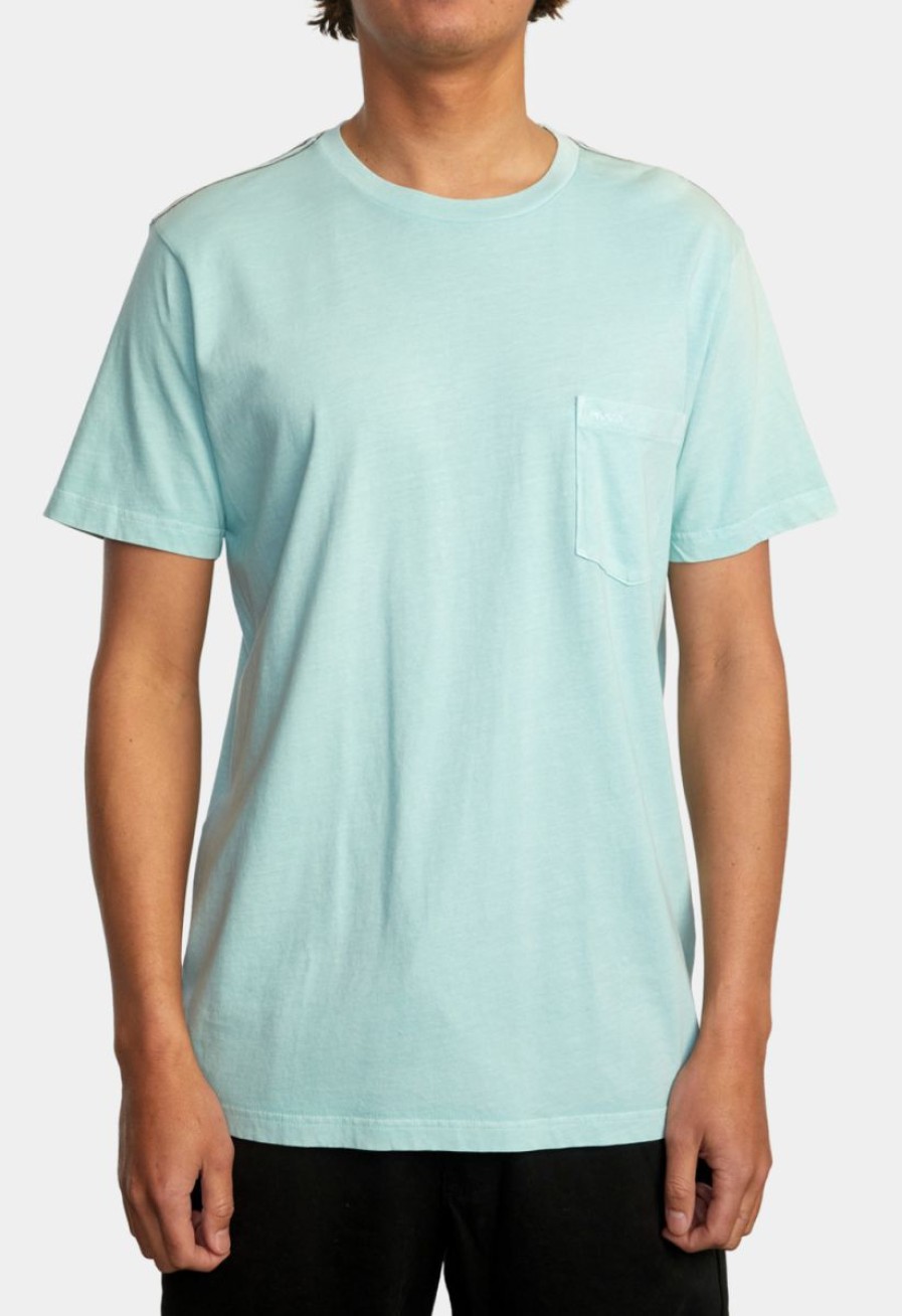 Wholesale * Gypsy Life Surf Shop Good Quality Ptc 2 Pigment Short Sleeve Tee Aqua Haze