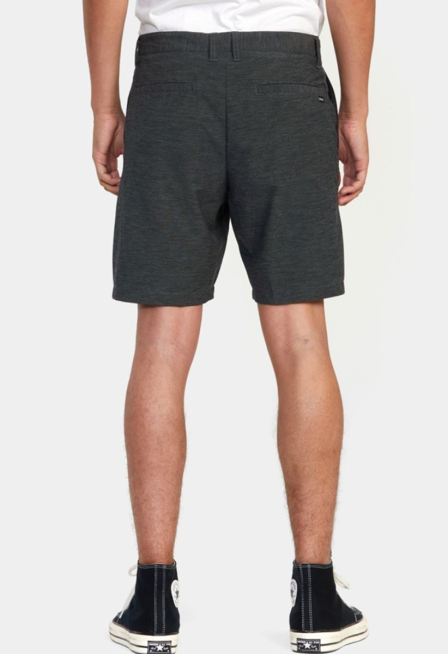 New * Rvca Best Quality Daggers Hybrid Chino Short Black