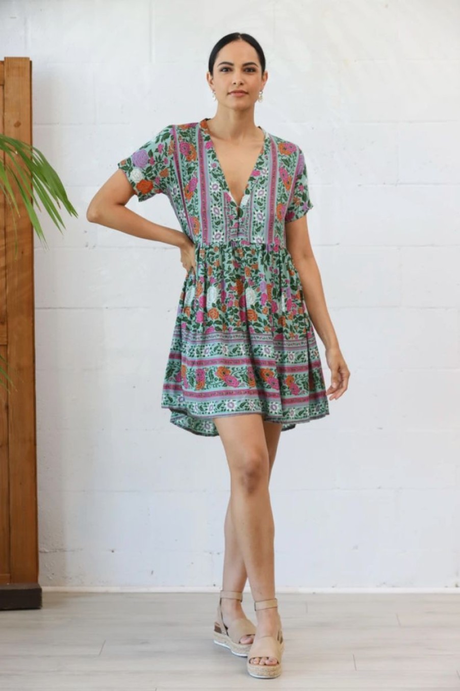 Online * Sea Lustre Good Quality Love St. Mini Dress Mint Rosa