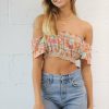 Wholesale * Sea Lustre 100% Guarantee Darby Crop Top Gold Rosa