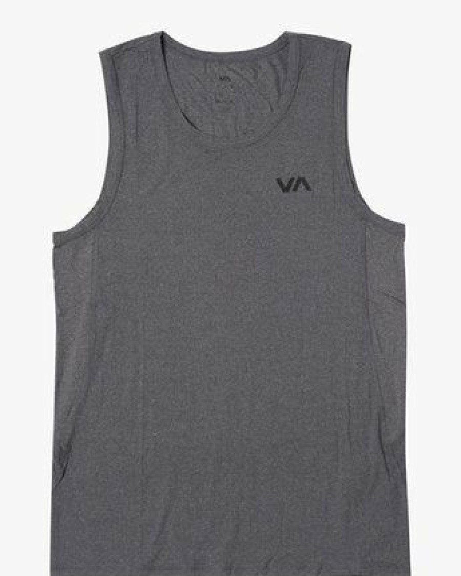 Online * Rvca Discounts Sport Vent Tank Top Charcoal Heather