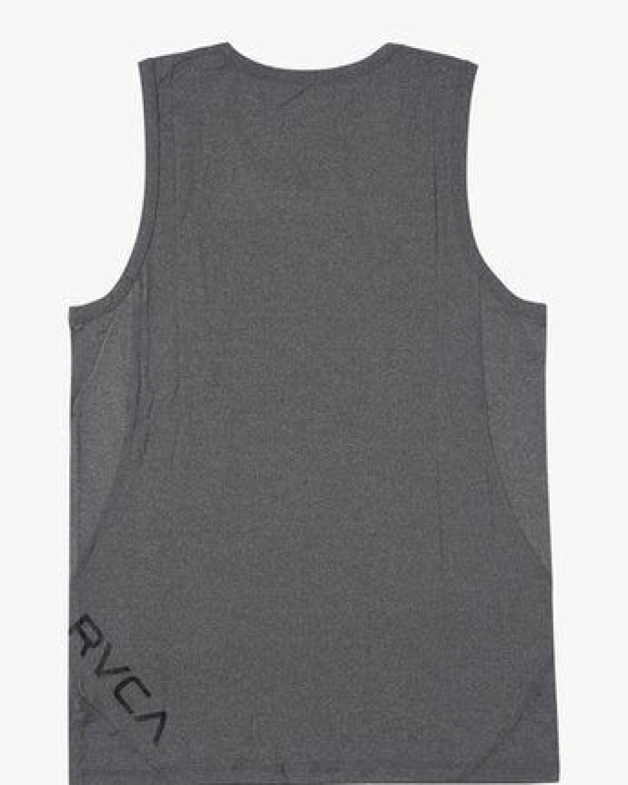 Online * Rvca Discounts Sport Vent Tank Top Charcoal Heather