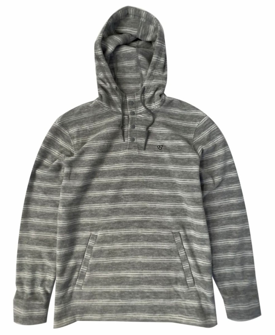 Best * Vissla Hot Selling Eco-Zy Hooded Popover Grey Heather